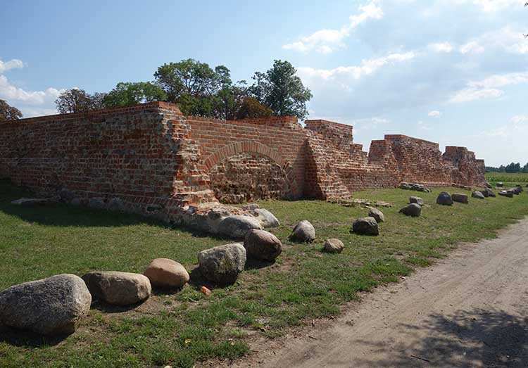 ruiny zamku w Szubinie woj. kujawsko-pomorskie